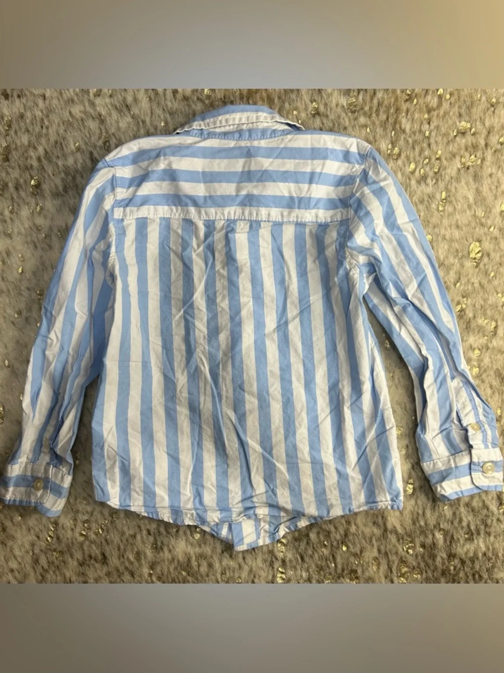 5 for $25🔥OshKosh B'Gosh Vertical‎ Blue Striped Shirt 4T